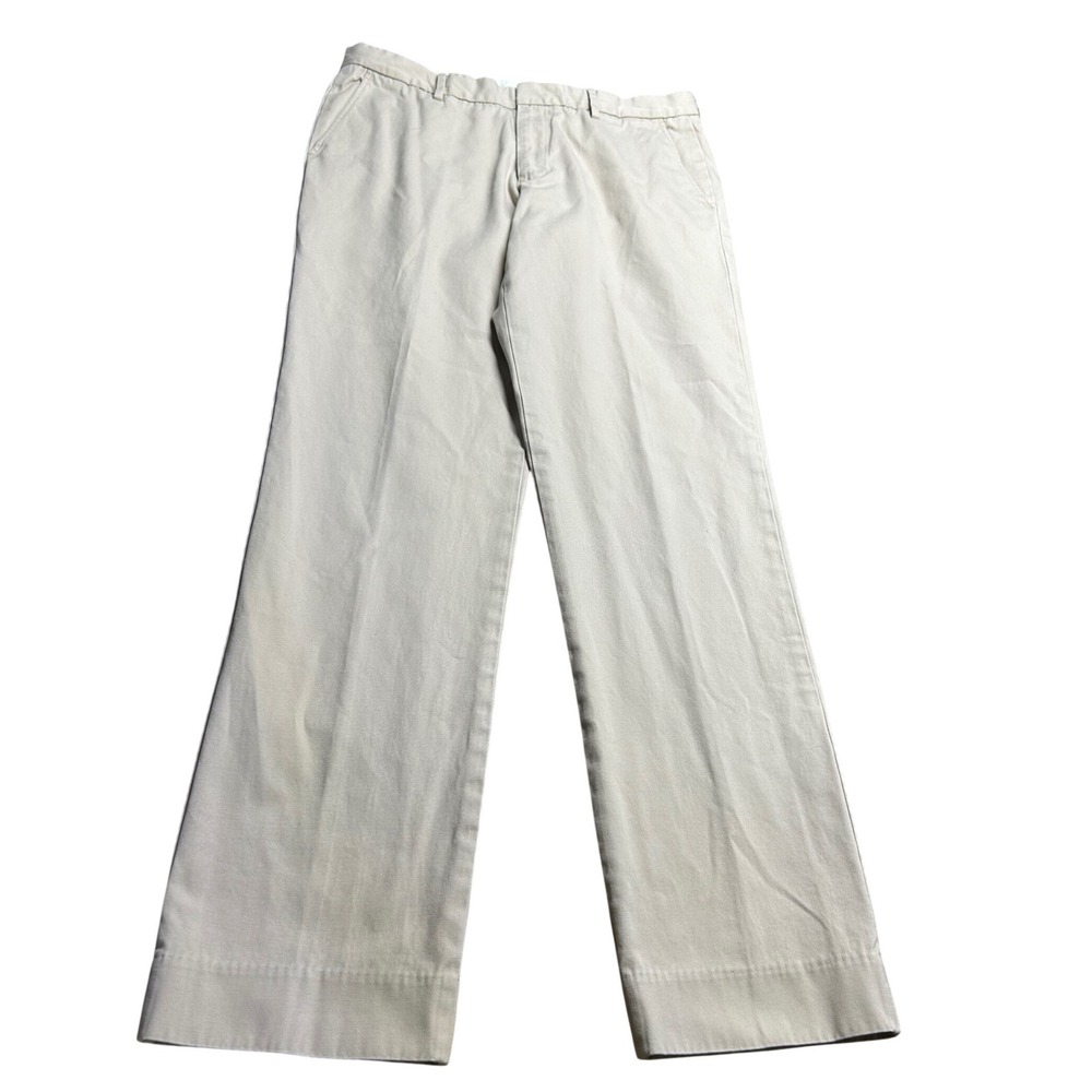 J.Crew Bowery Slim Dress Pants Mens 32x32 Khaki Tan Cotton Chinos 21606